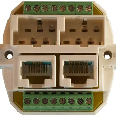 Prise SOHO 2×TT/2×RJ45/u sép. ITplus 