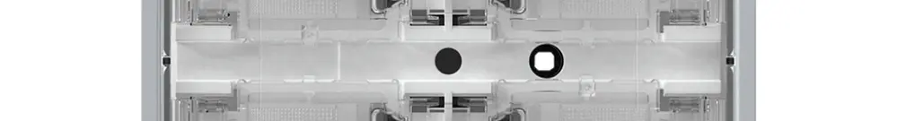 Poussoir KNX KAL p.4×touches 4×points actionnables LED gris 