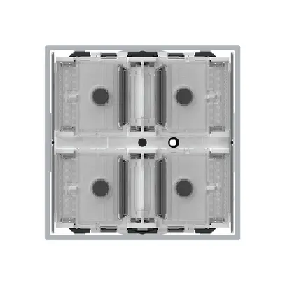 Poussoir KNX KAL p.4×touches 4×points actionnables LED gris 