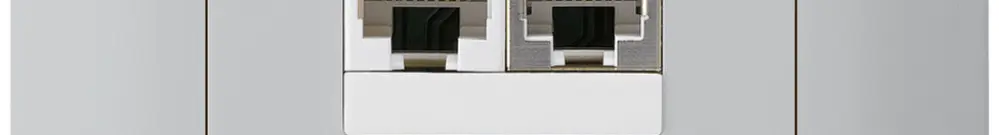 Scatola INS kallysto 2×RJ45s+u separato grigio chiaro 