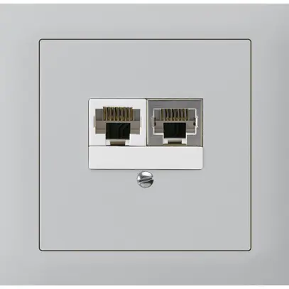 Scatola INS kallysto 2×RJ45s+u separato grigio chiaro 