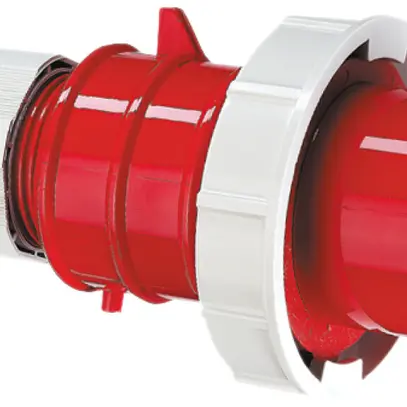 Spina mobile CEE Bals 5P 32A 400V 6h rosso IP67 nic.QC.TE-Plus 