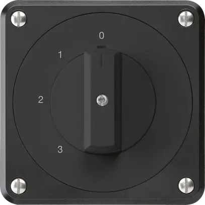Interruttore rotativo INC robusto IP55 S5/1P nero per combinazione 