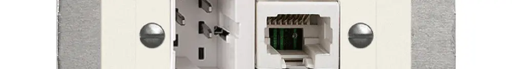 Presa INC xDSL RJ45/TT83 bianco ITplus EDIZIOdue con filtro 