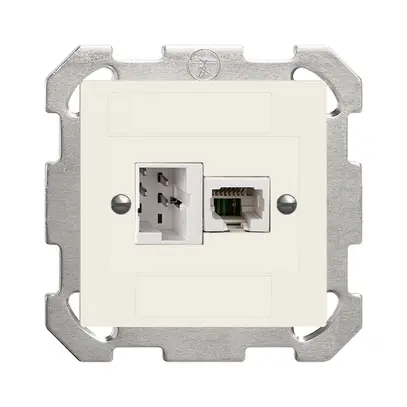 Presa INC xDSL RJ45/TT83 bianco ITplus EDIZIOdue con filtro 