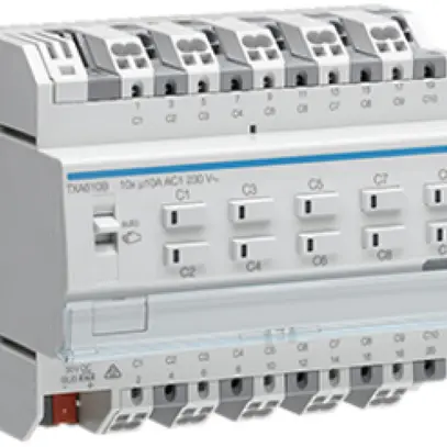 Modulo di uscita AMD KNX Hager easy 10A decuplo 