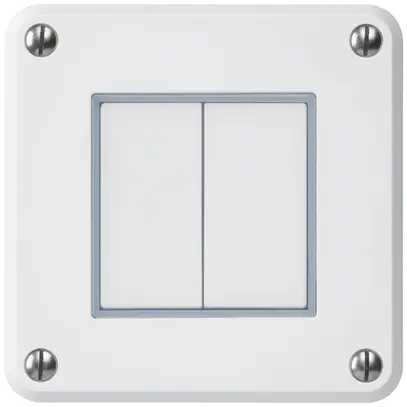 Contatto pulsante INC robusto IP55 2×1P bianco 