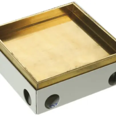 Scatola di tiraggio Woertz 214×214mm ottone 