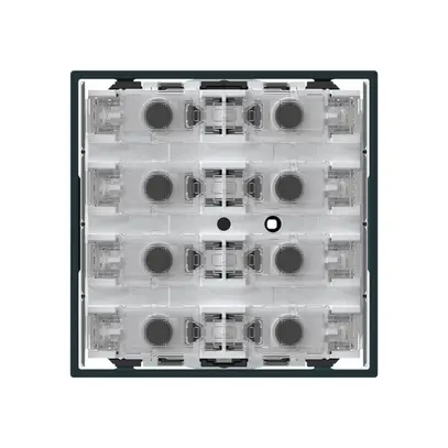 Poussoir KNX KAL p.8×touches 8×points actionnables LED noir 