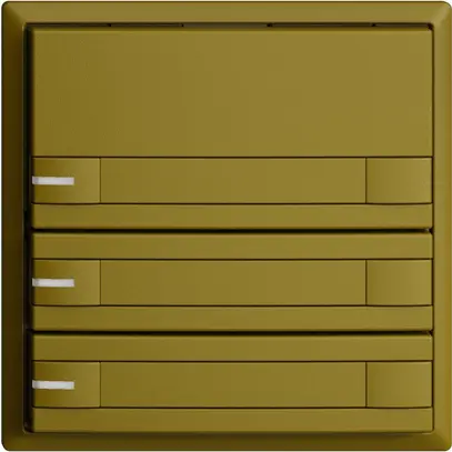 Poussoir KNX RGB EDUE, 250mW, a.LED RGB, papier, 3×poussoir, comm.2×touches, ov 