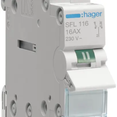 Invertitore AMD Hager SFL 16A 230V 0 chiusura 0 apertura 1 invertitore 1UM 