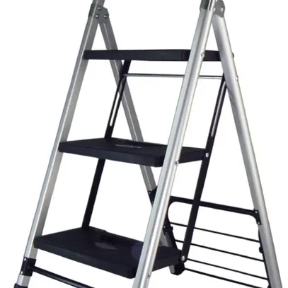 Faltbaren Leiter/Wagen PM LADDER Aluminium 3 Stufen max.Leiter 120kg/Wagen 50kg 