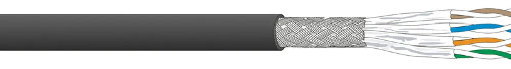 Cavo dati Dätwyler CU 7702 4P S/FTP cat.7 AWG26 FRNC/LSZH Dca nero 