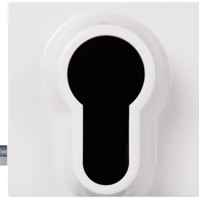 Pulsante rotativo a chiave INC MOS bianco 0<--1 senza chiusura 