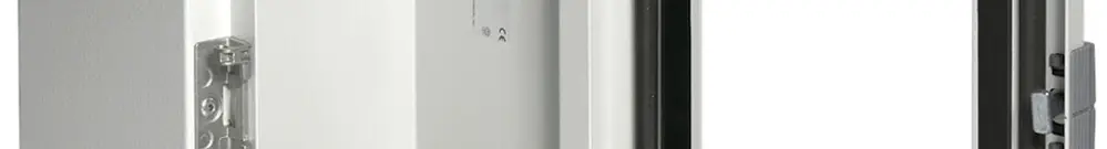 Coffret AP Hager Orion.Plus acier 250×300×160mm IP65 SKI panneton 2× grc porte 