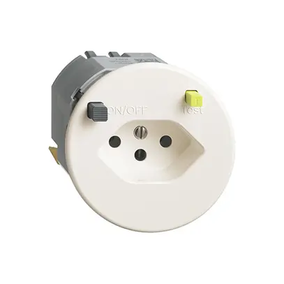 Prise ENC FH T13 FI 30mA P, blanc 