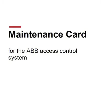 Scheda transponder ABB-AccessControl "Maintenance Card" 