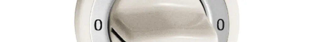 Frontset 0-Cuisinière-0-Machin à laver für Drehschalter weiss 