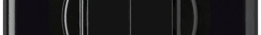 Kit front. INC basico 86×86 nero per interr. con bottone doppio 