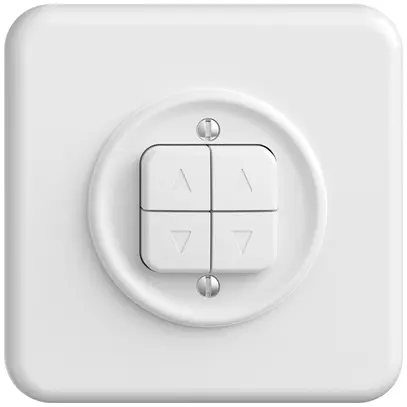 Interrupteur p.stores ENC STANDARDdue SNAPFIX® 10A 250V 4 touches 2 canaux bc 
