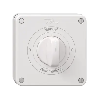 Interruttore rotativo NUP NEVO, 2/1 L, c.manopola, 0-Manuel-0-Automatique, bi 