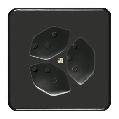 Prise ENC FH 3×13/1S POMI noir 