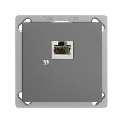 Scatola INS 1×RJ45/s 8P EDIZIOdue grigio scuro R&M swissline 