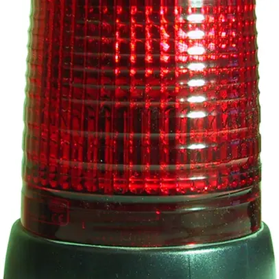 Feu tournant Hugentobler type 94 24VAC 70W/G4 Ø155×194mm rouge 