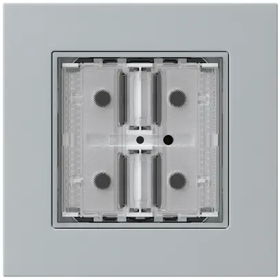 Poussoir KNX ENC KPR p.2×touches 4×points actionnables LED gris 