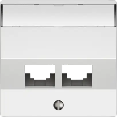 Kit di montaggio EDIZIO.liv EASYNET S-One SNAPFIX® inclinato per 2×RJ45 bi 