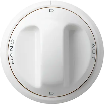 Interruttore rotativo 0-Aut-0-Hand bianco basico 2/1L 