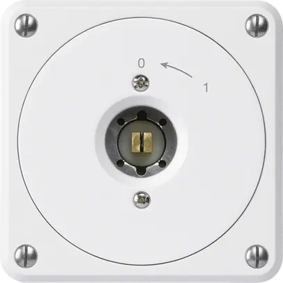 Contatto rotativo chiave quadrata INC robusto bianco senza coperchio 2P combi 