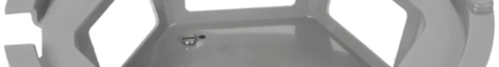Boîtier Woertz pour DAK 8845/8841 6 FLF horizontal vide 