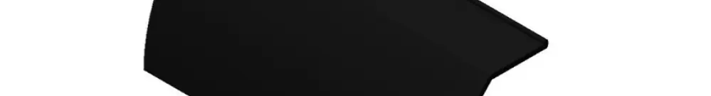 Cache de finition, 2280mm noir Système d'insert TopFix 200 