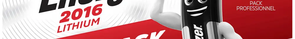 Knopfzelle Lithium Energizer CR2016, 3V, Box à 12 Stück 