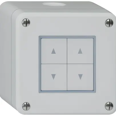 Interrupteur pour stores AP robusto IP55 gris avec 4 touches de fonction 