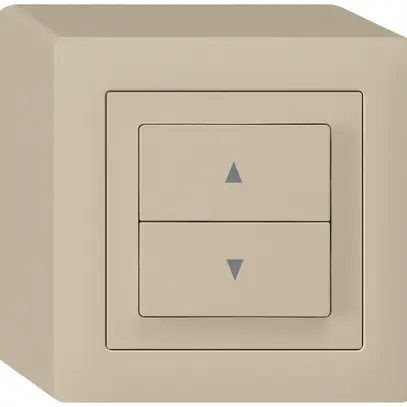 Interruttore per tapparelle AP kallysto 2 tasti di comando beige mors.innesto 