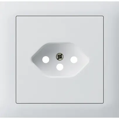 Kit frontal INC G3 kallysto pour prise INC G3 1×type 13 cadre à visser blanc 