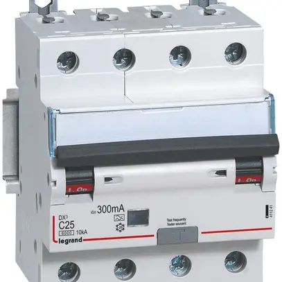 Disjoncteur différentiel Legrand C 4P 25A 6000A 300mA type A 