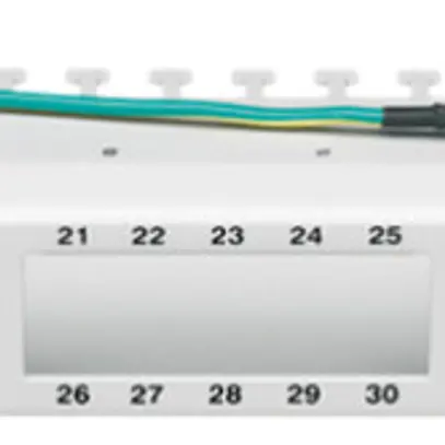Panneau vocal 19" Hager HMS 50 ports non équipé nickelé 