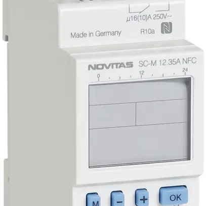Timer settimanale AMD NOVITAS SC-M 12.35A NFC 230V 2-canale astro 