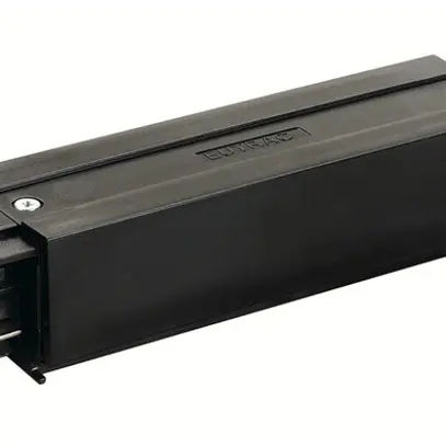 Raccord longitudinal SLV pour rail conducteur EUTRAC, +alimentation noir 