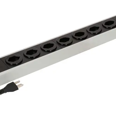 Prise multiple MH POWER LINE 16A 10×T23 1.5m gris-noir 