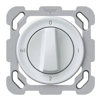 Interruttore rotativo INC origin comm.serie 1/1L 16A 250V 0-1-2-1+2 77×77mm bi 