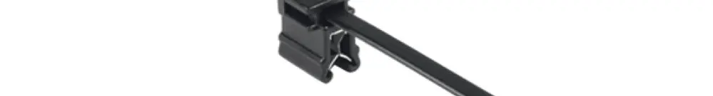 Kantenclip mit Kabelbinder EdgeClip T50ROSEC4B, oben lotrecht 1…3mm PA66HS 