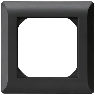Cadre de recouvrement ENC kallysto.line 1×1 noir 92×92mm 