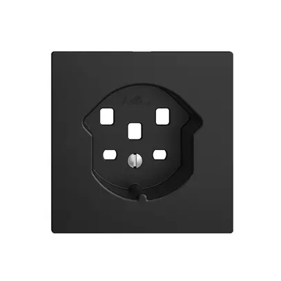 Plaque frontale EDIZIOdue 25 noir 