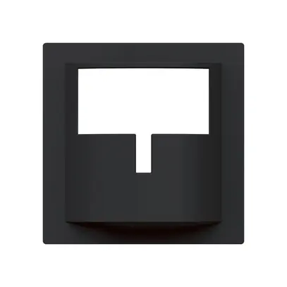 Placca frontale Hager kallysto H per rilevatore di movimento nero 