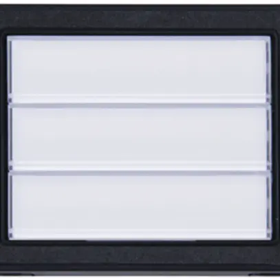 Module de touches ABB-Welcome, 3 touches de barre (6 contacts), 1 module, blanc 