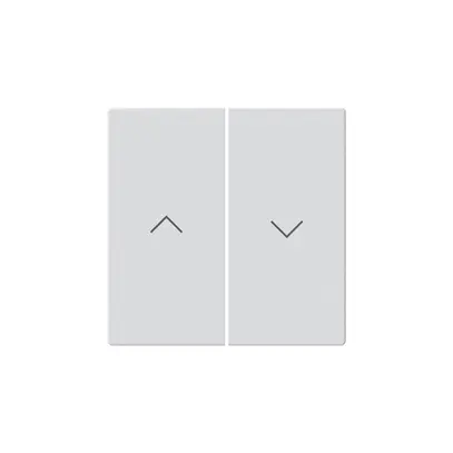 Faccia pulsante per tapparelle KNX Hager BA kallysto Z doppio bianco 
